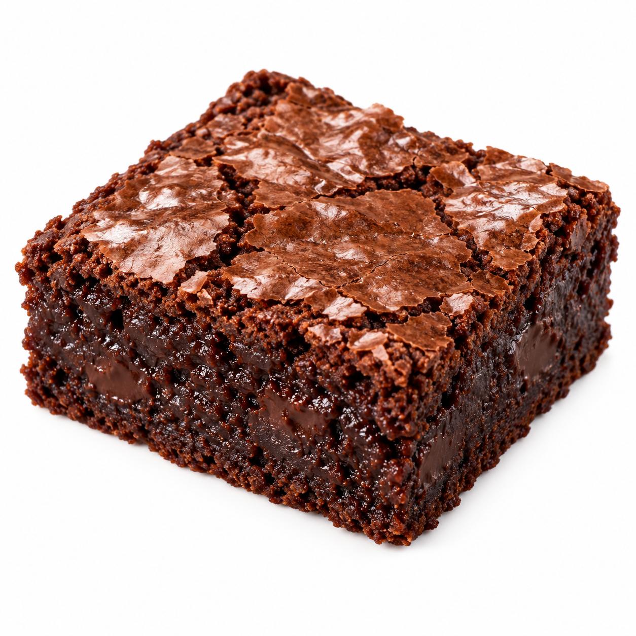 Gluten-free chocolate brownie.